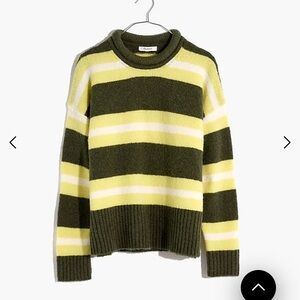 NWT Madewell striped roll neck sweater